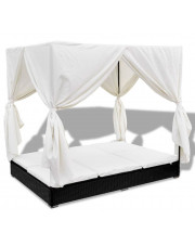 Leżak łóżko ogrodowe z baldachimem - Pelargo