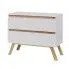 Zdjęcie produktu Komoda na nóżkach Bonito 5X - Biała.