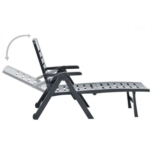 Klasyczny rozkładany leżak ogrodowy Dantes