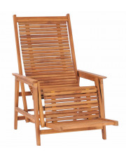 Regulowane krzesło ogrodowe z podnóżkiem - Dilia w sklepie Edinos.pl