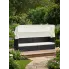 Czarna sofa ogrodowa z zadaszeniem Magnolia