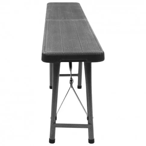 Czarna ławka piknikowa Estella