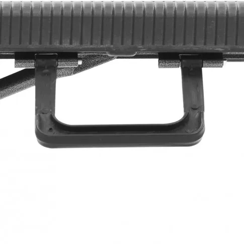 Materiał czarnej ławki ogrodowej Estella