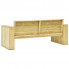 Tył drewnianej ławki ogrodowej Conal 2X