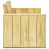 Bok drewnianej ławki ogrodowej Conal 2X