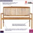Drewniana ławka ogrodowa Patton 2X infografika