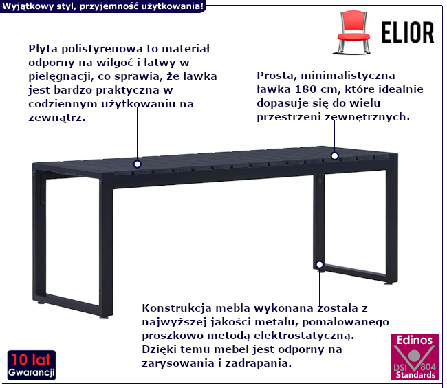 ławka ogrodowa Fordep