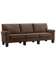 Trzyosobowa brązowa sofa - Alaia 3X