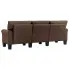 Luksusowa brązowa sofa Alaia 3X