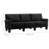 Luksusowa czarna sofa Alaia 3X