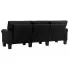 Luksusowa czarna sofa Alaia 3X