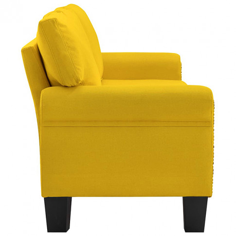 Luksusowa trzyosobowa sofa żółta Alaia 3X
