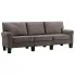 Trzyosobowa taupe sofa - Alaia 3X