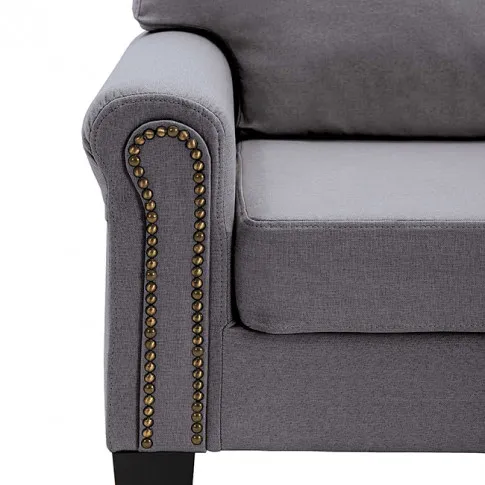 Luksusowa czteroosobowa sofa jasnoszara Alaia 4X