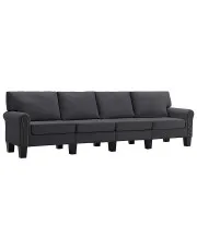 Czteroosobowa ciemnoszara sofa - Alaia 4X