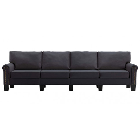 Luksusowa czteroosobowa sofa ciemnoszara Alaia 4X