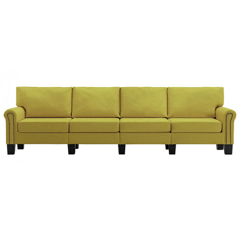 Luksusowa czteroosobowa sofa zielona Alaia 4X