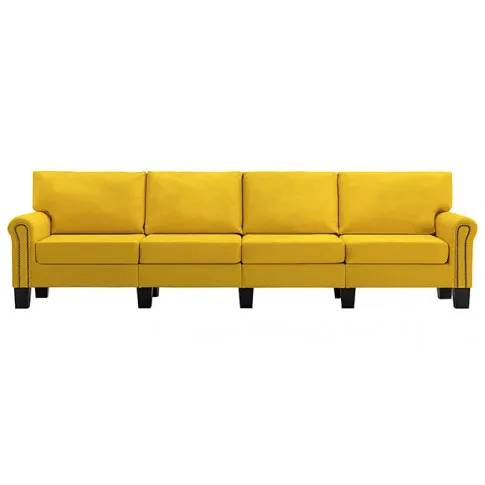 Luksusowa czteroosobowa sofa jasnoszara Alaia 4X