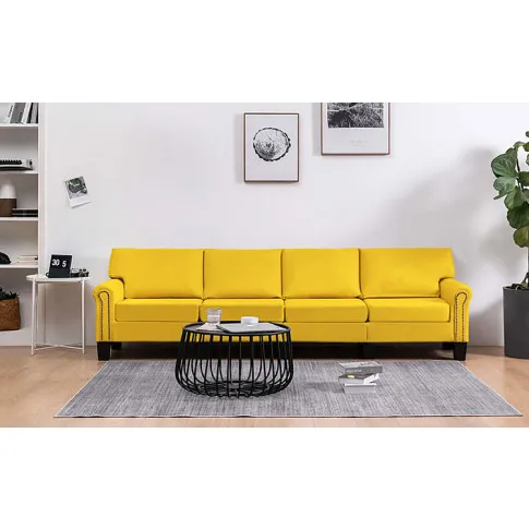 Luksusowa czteroosobowa sofa jasnoszara Alaia 4X