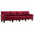 4 osobowa sofa alaia4x winna czerwien