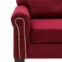 Luksusowa czteroosobowa sofa czerwona Alaia 4X