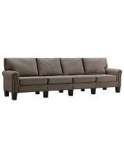 Czteroosobowa taupe sofa - Alaia 4X w sklepie Edinos.pl