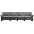 Luksusowa czteroosobowa sofa taupe Alaia 4X 