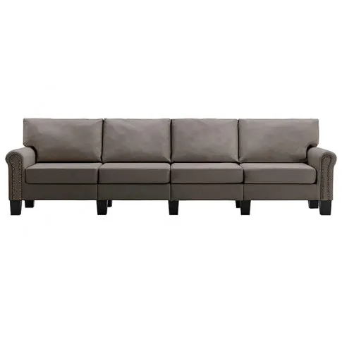 Luksusowa czteroosobowa sofa taupe Alaia 4X 