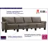 Luksusowa czteroosobowa sofa taupe Alaia 4X 