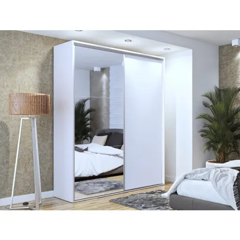 Wizualizacja aranżacji z wykorzystaniem szafy przesuwnej z lustrem Savona 3X