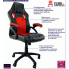 Czarno czerwony fotel obrotowy Awerte 2X