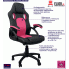 Czarno różowy fotel obrotowy Awerte 2X