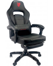 Czarny nowoczesny fotel komputerowy - Cortes 2X w sklepie Edinos.pl