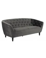 Szara sofa welurowa - Polli 3X