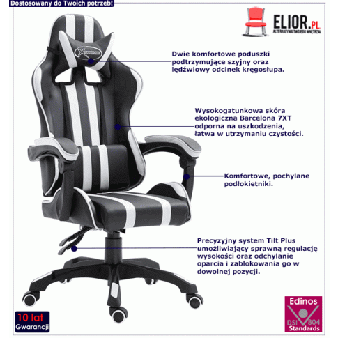 Rozkładany fotel dla gracza Davo