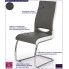 Fotografia Tapicerowane krzesło na płozach Driven - popielate z kategorii Krzesła na płozach