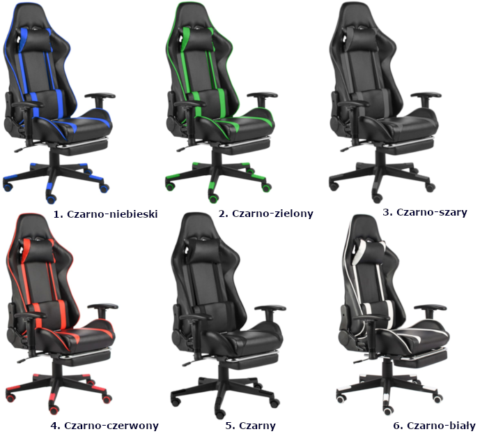 Kolory foteli Epic Egra do wyboru