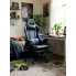 Niebiesko czarny  fotel do gier z podnóżkiem Epic Egra
