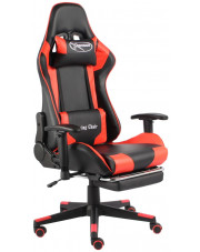 Czerwono-czarny fotel ergonomiczny dla gracza - Divinity w sklepie Edinos.pl