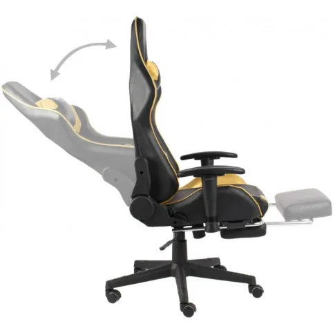 Fotel tapicerowany z możliwością odchylenia oparcia