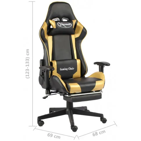 Fotel dla gracza obrotowy: wymiary