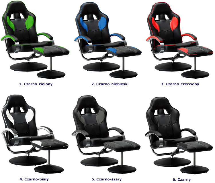 Obrotowy fotel z podnóżkiem i podłokietnikami Peni