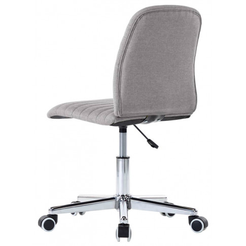 Szare nowoczesne krzesło obrotowe Carmin
