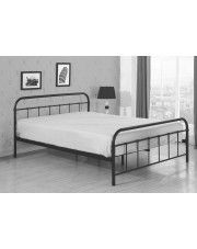 Jednosobowe łóżko Doris 90x200 - metalowe w sklepie Edinos.pl
