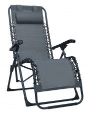 Szare składane krzesło tarasowe – Rovan