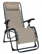 Szarobrązowe składane krzesło tarasowe – Rovan w sklepie Edinos.pl