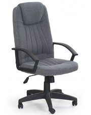 Popielate krzesło do komputera obrotowe - Delon w sklepie Edinos.pl