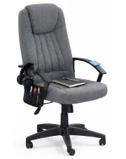 Szare obrotowe krzesło biurowe do komputera - Orsen w sklepie Edinos.pl