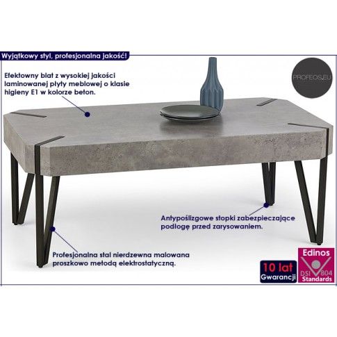 Fotografia Industrialna ława Lisa - beton z kategorii Ławy i stoliki