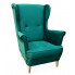 Tapicerowany fotel uszak do salonu - Amiger 2X 40 kolorów